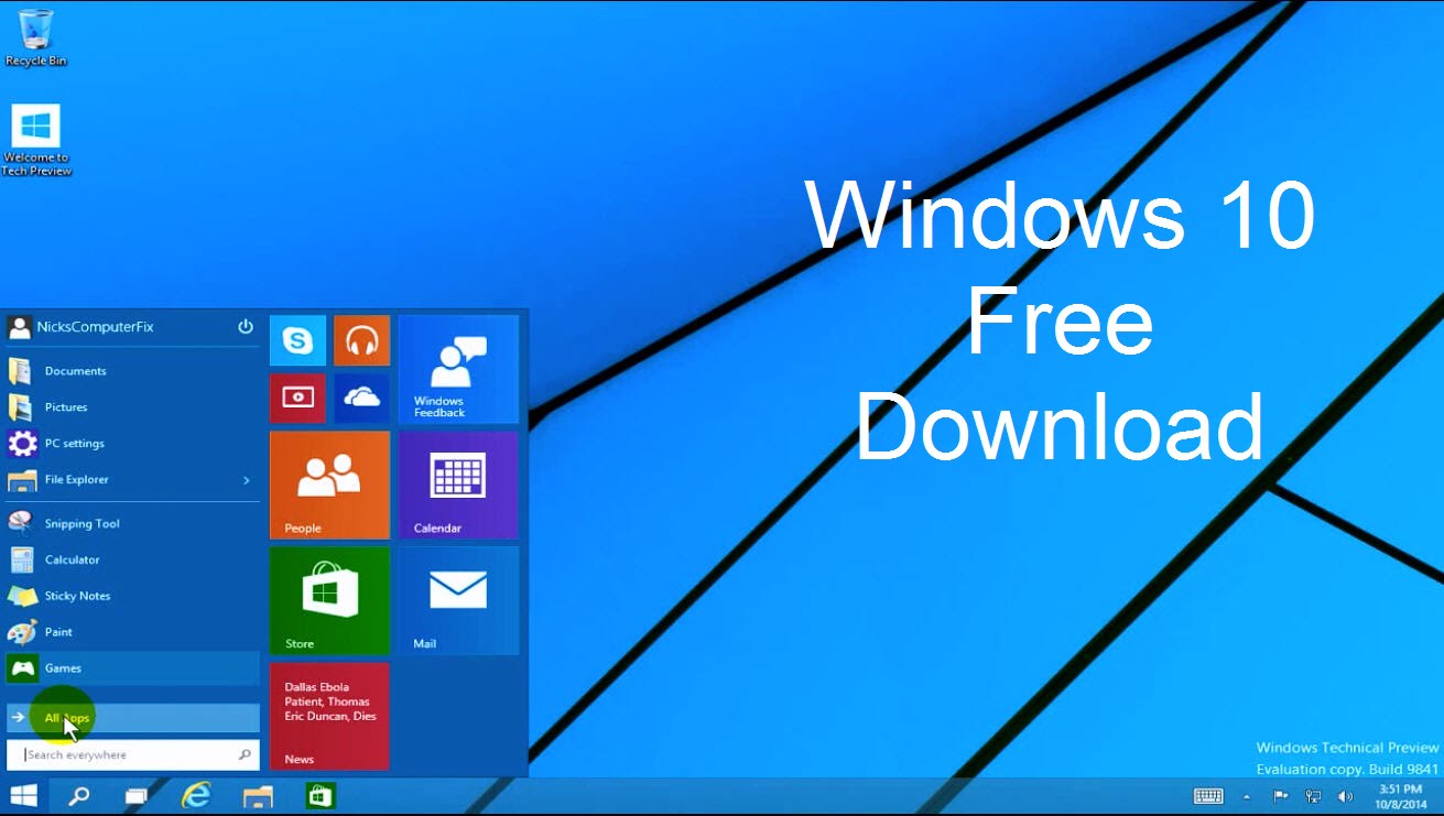 windows 10 free download full version iso